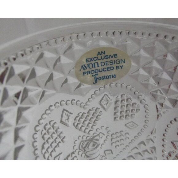 Avon Heart&Diamond Convertible Candlestick (lot of 2) clear glass Candle vintage - Picture 5 of 16